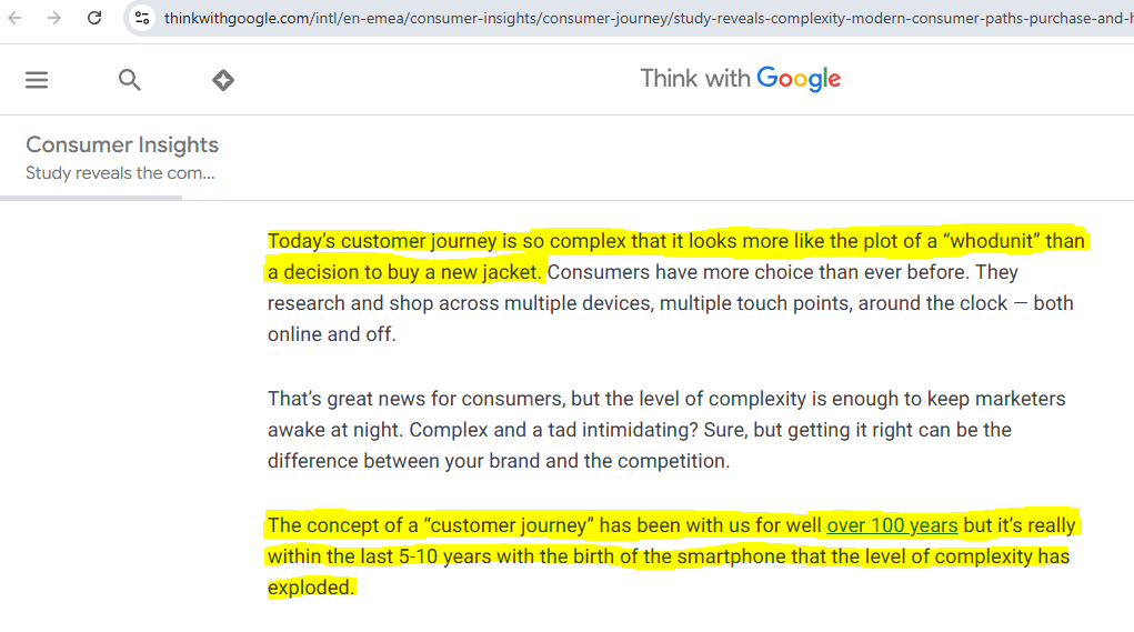 An Interesting factual article on the Modern Buyers Journey cited by Ayatiworks